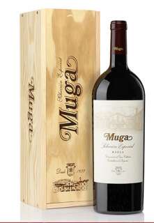 Wino czerwone Muga  Selección Especial Magnum en caja de madera